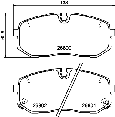 Placute frana TEXTAR 2680001