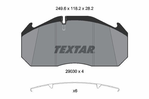 Placute frana TEXTAR 2903007