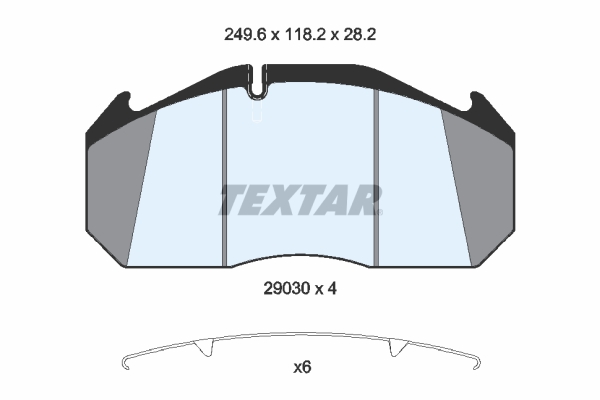 Placute frana TEXTAR 2903009