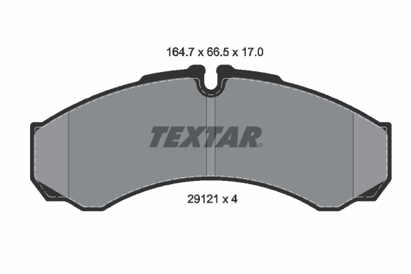 Placute frana TEXTAR 2912111