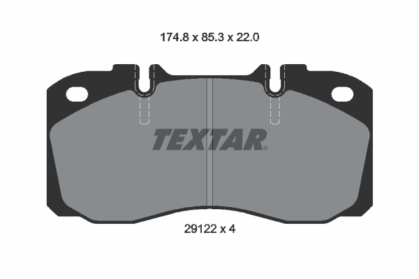 Placute frana TEXTAR 2912204