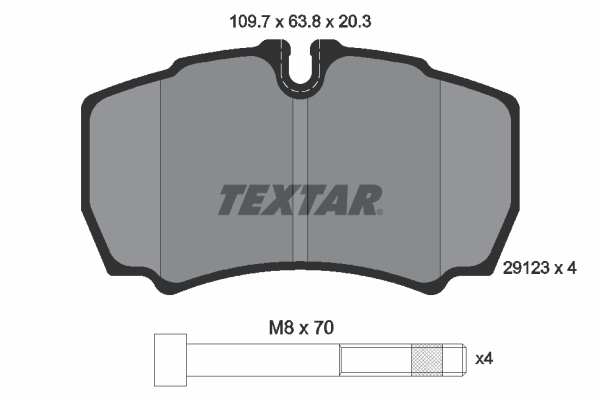 Placute frana TEXTAR 2912303