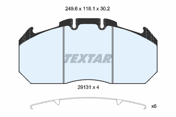 Placute frana TEXTAR 2913105