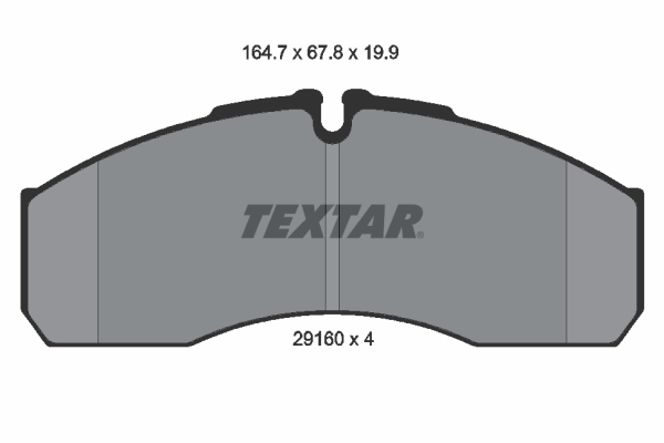 Placute frana TEXTAR 2916002