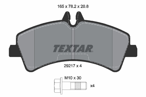 Placute frana TEXTAR 2921702