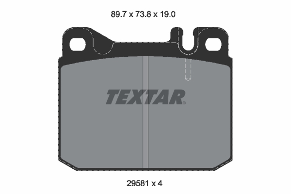 Placute frana TEXTAR 2958105