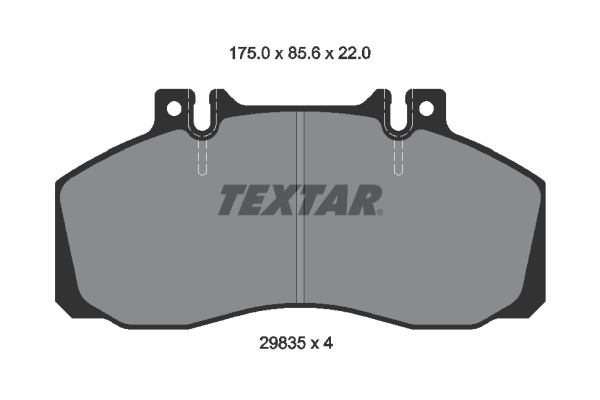 Placute frana TEXTAR 2983506