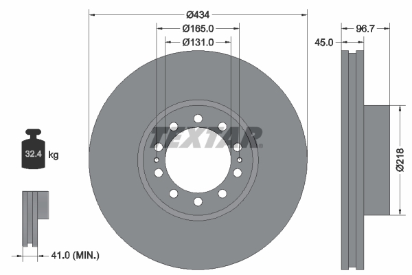 Disc frana TEXTAR 93105000