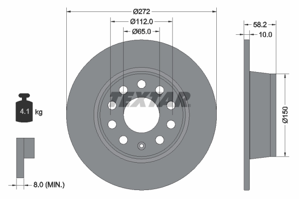 Disc frana TEXTAR 92300003