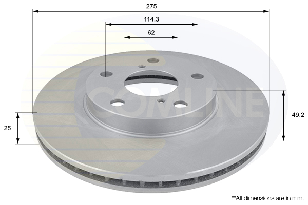 Disc frana COMLINE ADC01100V