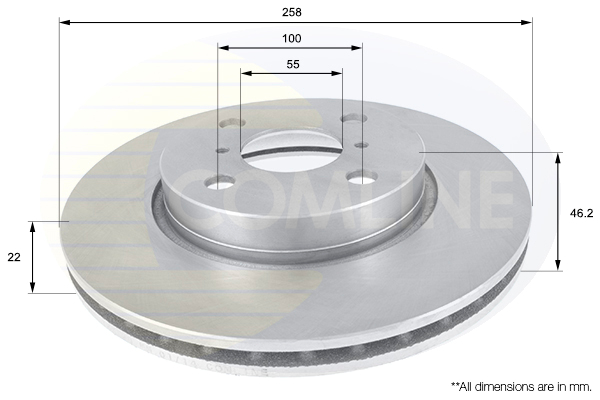 Disc frana COMLINE ADC01133V