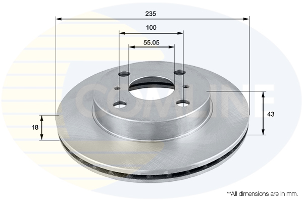 Disc frana COMLINE ADC0193V