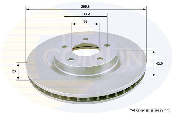 Disc frana COMLINE ADC0274V