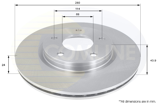 Disc frana COMLINE ADC0277V