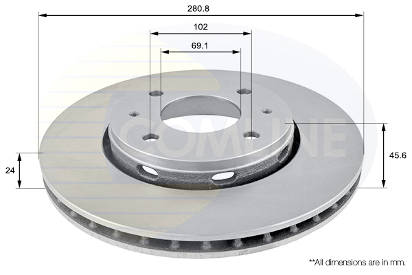 Disc frana COMLINE ADC0352V