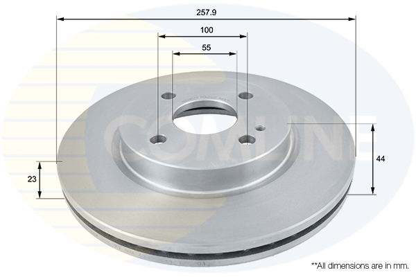 Disc frana COMLINE ADC0457V