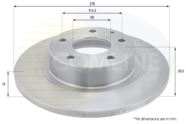 Disc frana COMLINE ADC0474