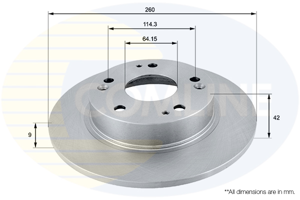 Disc frana COMLINE ADC0555