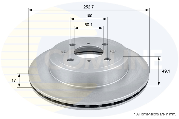 Disc frana COMLINE ADC0920V