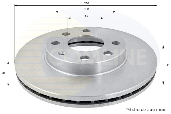 Disc frana COMLINE ADC1008V
