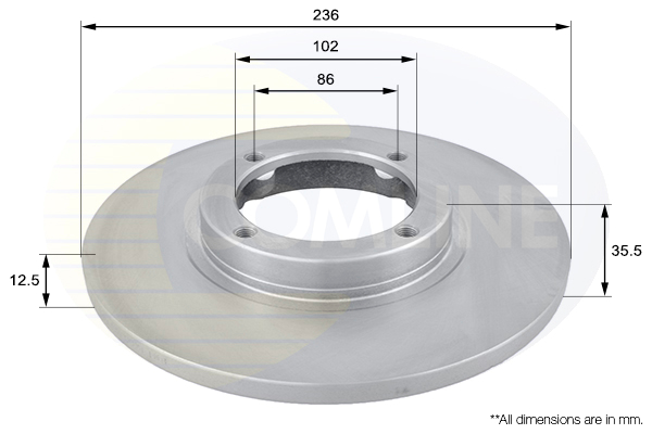 Disc frana COMLINE ADC1009