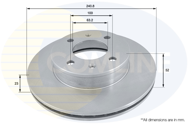 Disc frana COMLINE ADC1032V