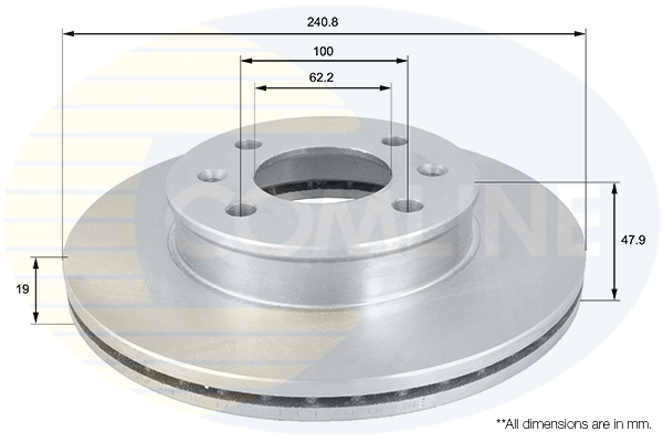Disc frana COMLINE ADC1039V
