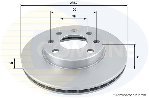 Disc frana COMLINE ADC1047V