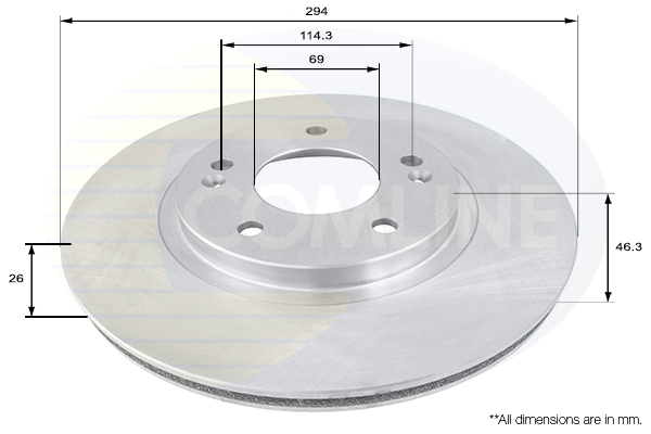 Disc frana COMLINE ADC1050V