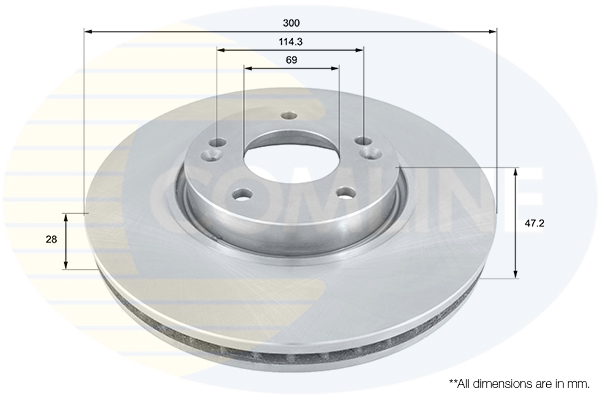 Disc frana COMLINE ADC1092V