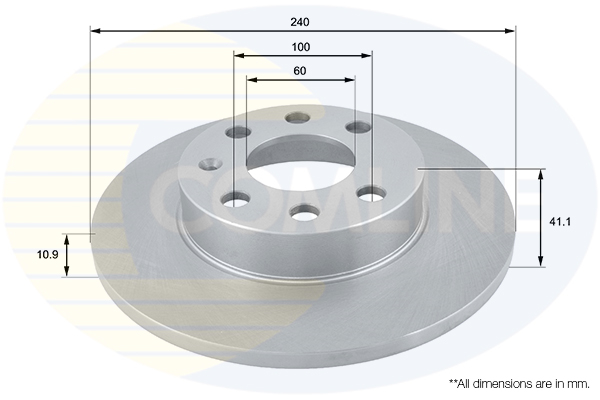 Disc frana COMLINE ADC1114