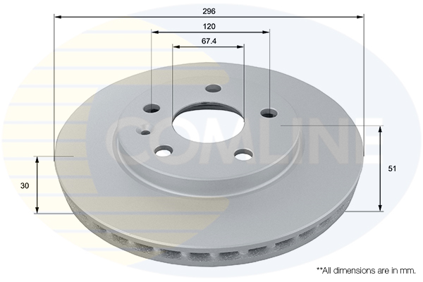 Disc frana COMLINE ADC1143V