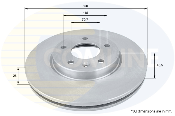Disc frana COMLINE ADC1153V
