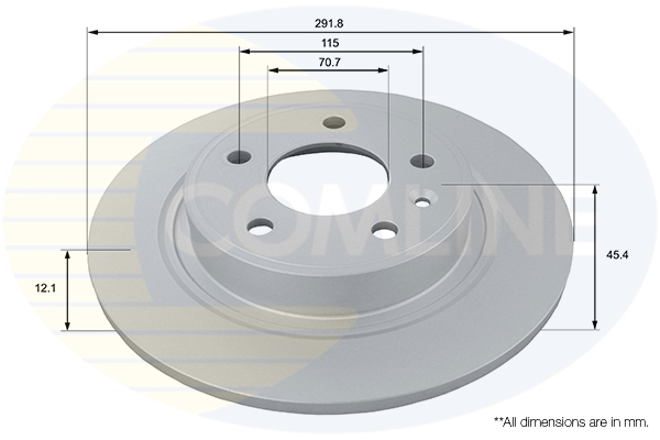 Disc frana COMLINE ADC1154