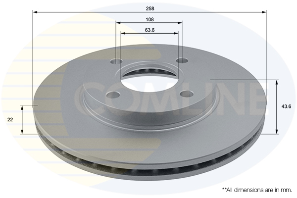 Disc frana COMLINE ADC1207