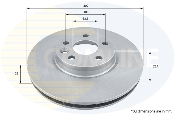Disc frana COMLINE ADC1237V