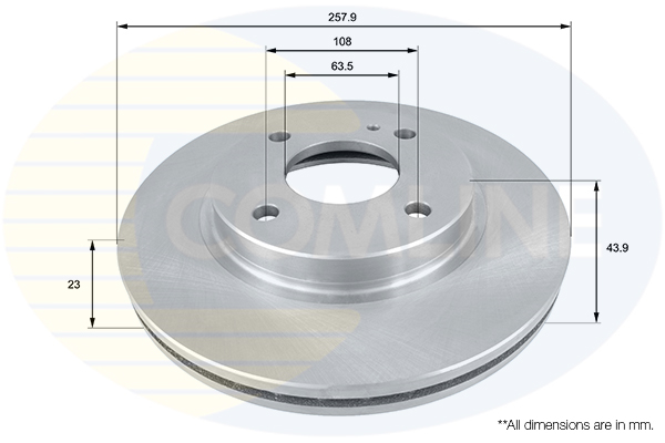 Disc frana COMLINE ADC1243V