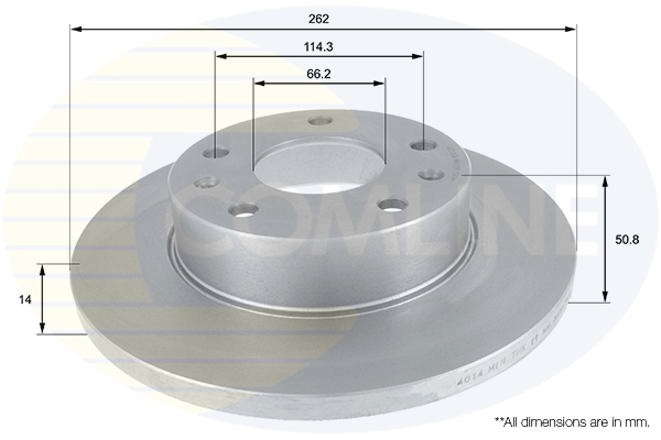 Disc frana COMLINE ADC1308