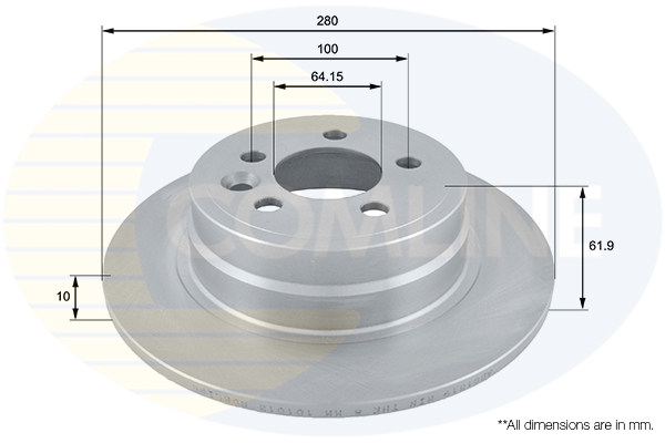 Disc frana COMLINE ADC1319