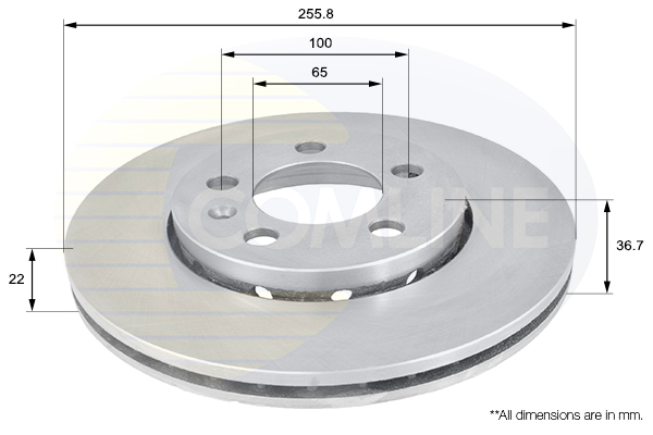 Disc frana COMLINE ADC1407V