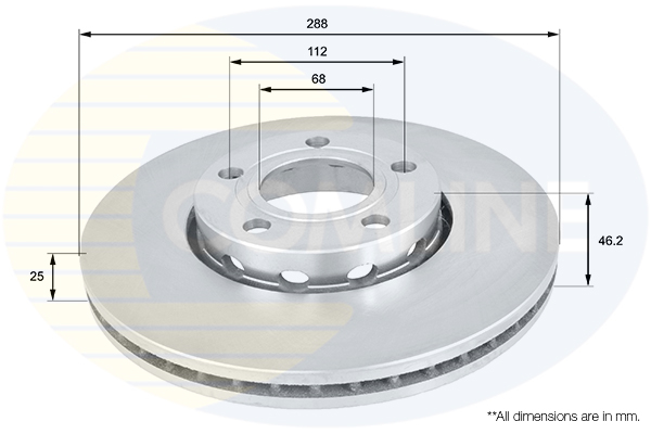 Disc frana COMLINE ADC1417V