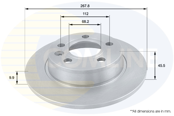 Disc frana COMLINE ADC1429