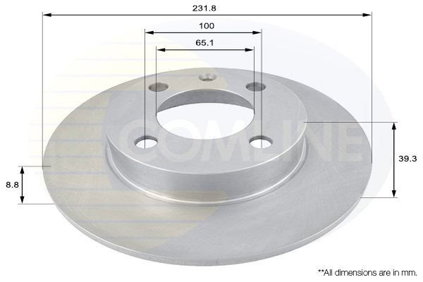 Disc frana COMLINE ADC1439