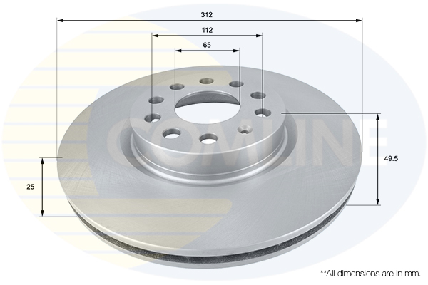 Disc frana COMLINE ADC1449V