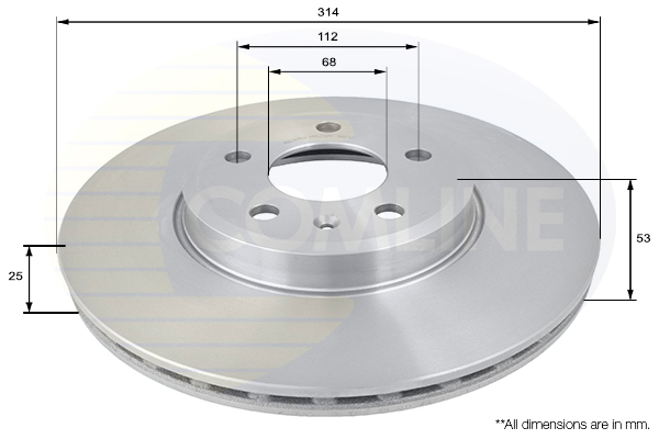 Disc frana COMLINE ADC1476V