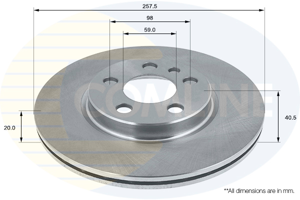 Disc frana COMLINE ADC1513V