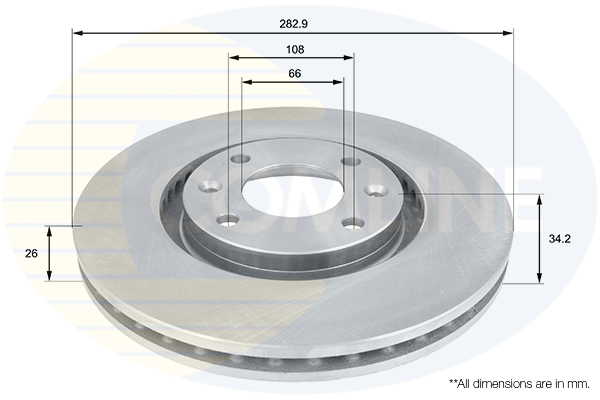 Disc frana COMLINE ADC1519V