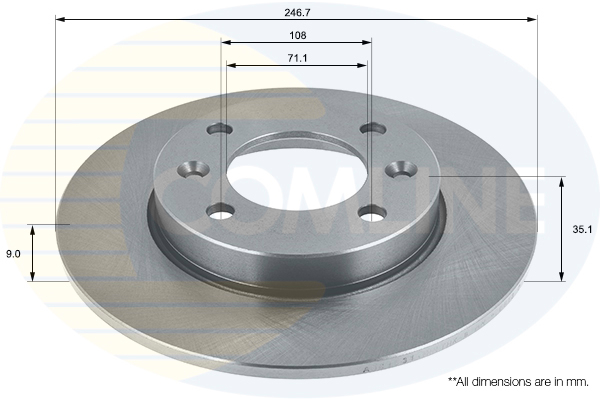 Disc frana COMLINE ADC1531