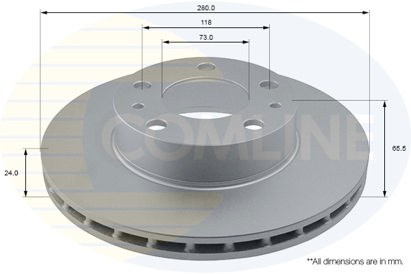 Disc frana COMLINE ADC1535V