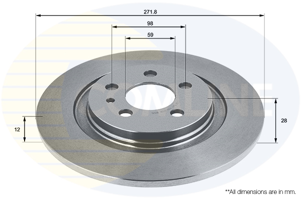Disc frana COMLINE ADC1547